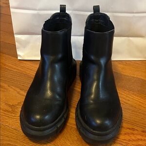 BP Black Leather Footwear stylish ankle boot